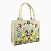 Premium Jute Tote Bag - Beige